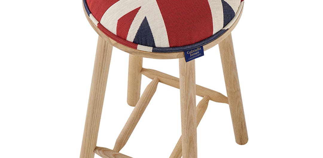 Union Jack stool to celebrate the Platinum Jubilee