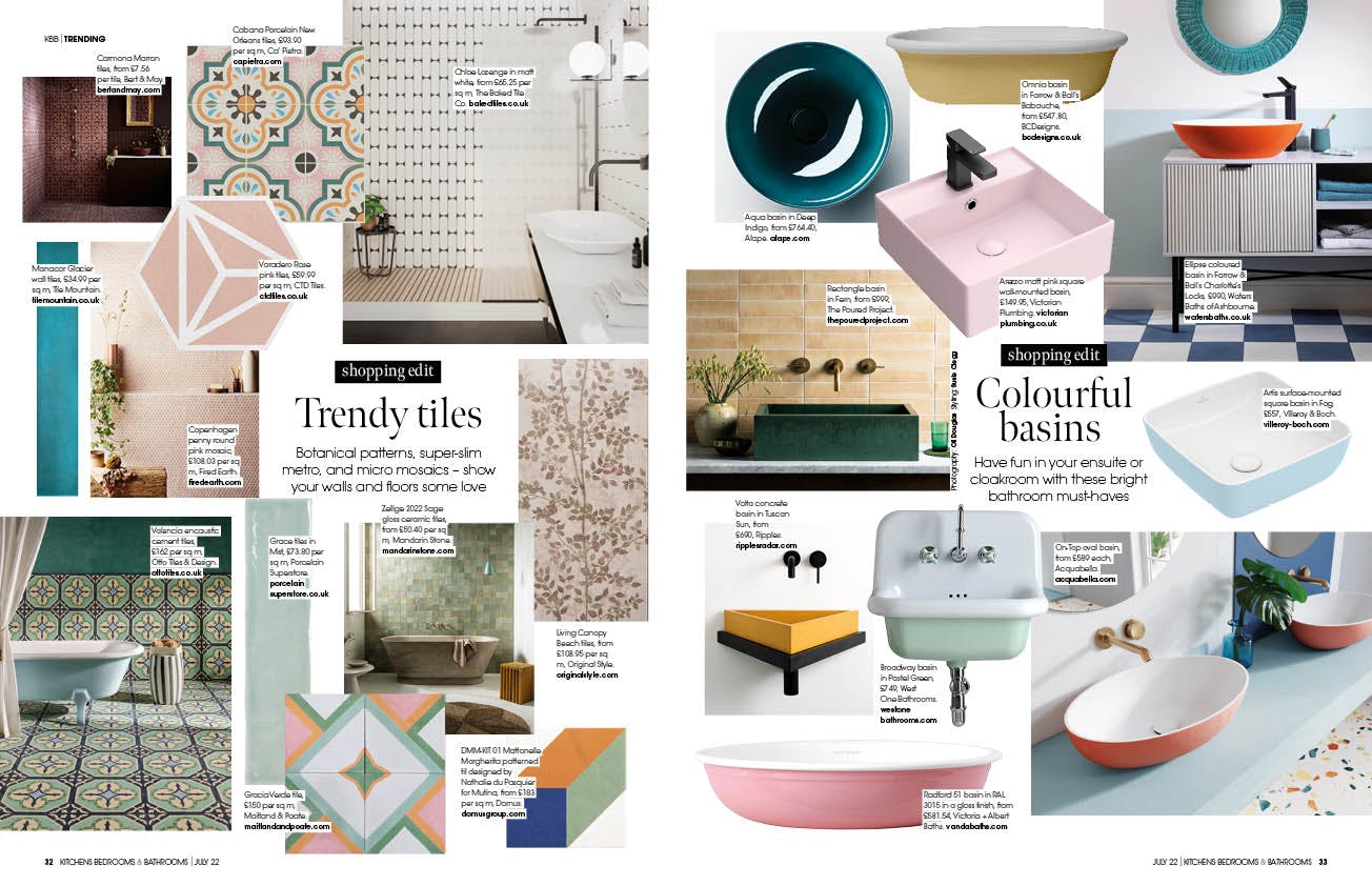 colourful trends from KBB magazine