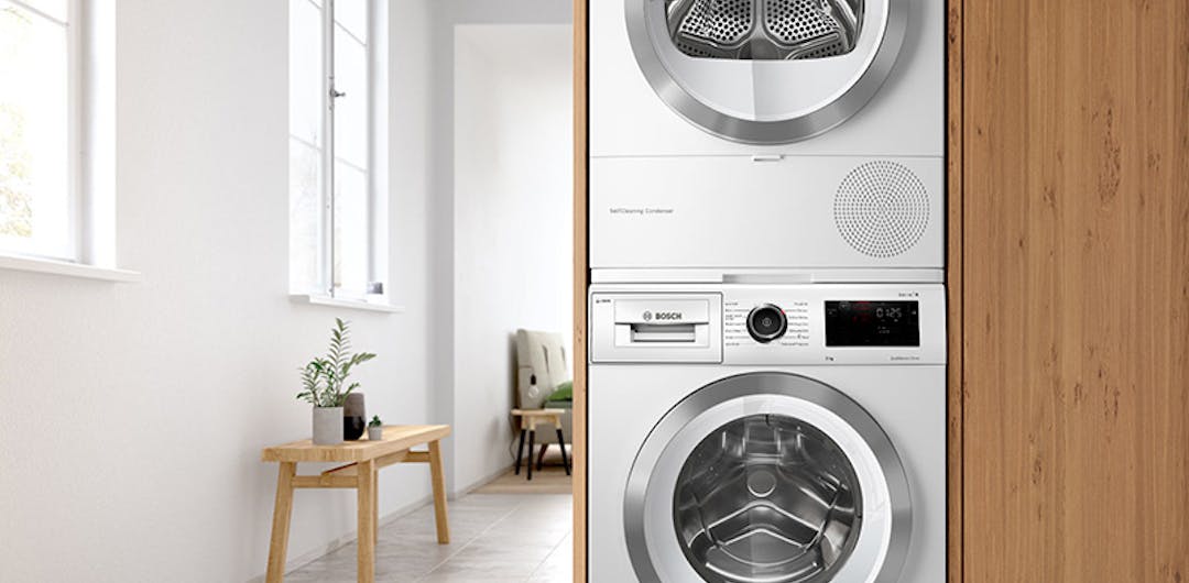 smart home kitchen washing machine and tumble dryer