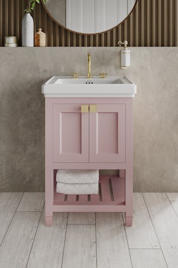 pink bathroom furniture
